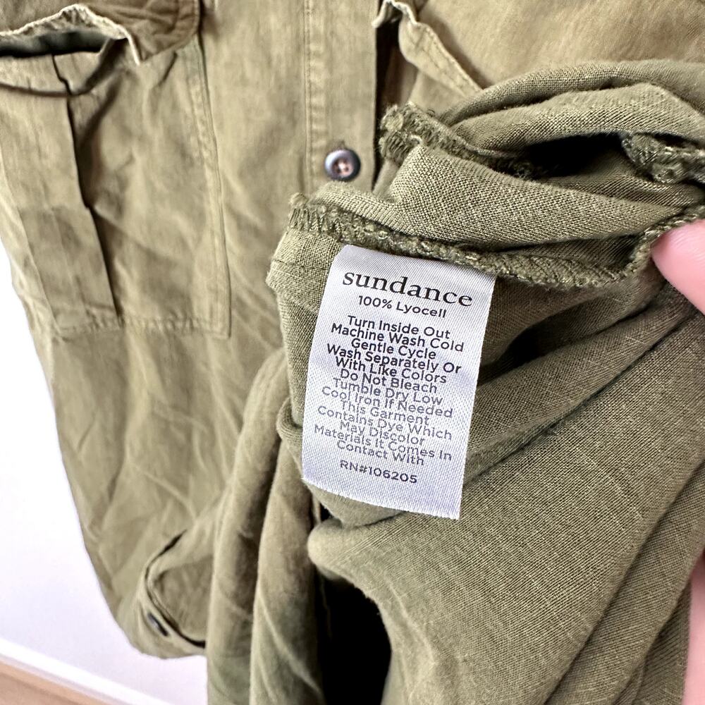 Sundance Harper Button Front Lyocell Midi Dress I… - image 5